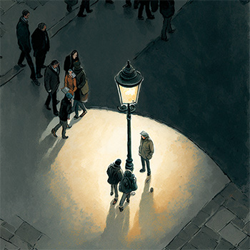 Gestion de la lumière par les flux de population